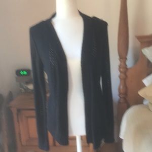 One A Black Cowgirl Sweater with Fringe Size Medium